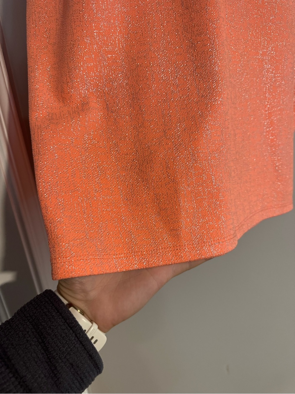 LuLaRoe Coral Glitter Pencil Skirt - Picture 4 of 4